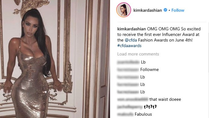 An Influencer Award for a Kardashian, but Not from the FTC